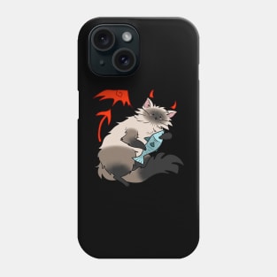 Red Devil Siamese Kitty Phone Case