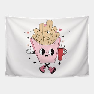 Cute Fries Boujee Boo-Jee Valentine Day Graphic Girls Tapestry