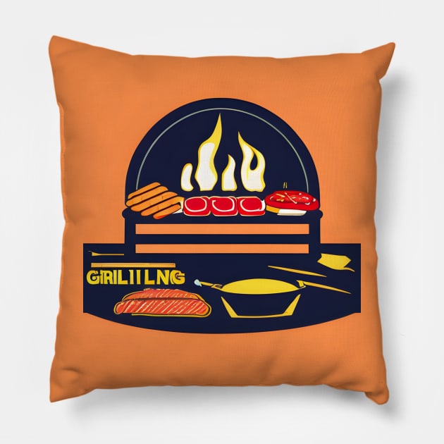 grilling | BBQ Pillow by amiflareclothing