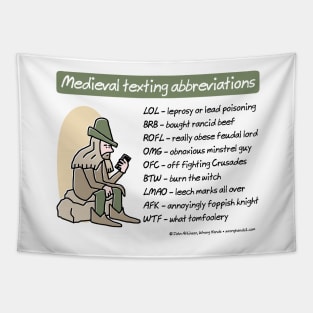 Medieval texting abbreviations Tapestry