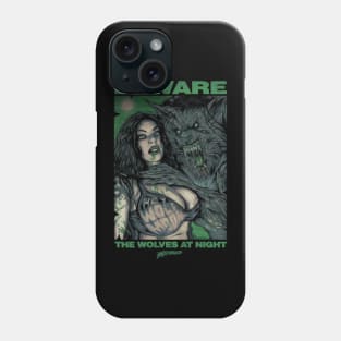 WOLF MOON GREEN Phone Case