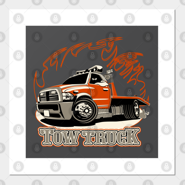 Cartoon tow truck - Cartoon Truck - Posters and Art Prints | TeePublic Cartoon tow truck - Cartoon Truck - Posters and Art Prints | TeePublic