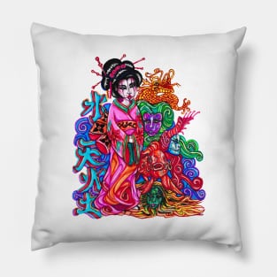 4 Elements Geisha Pillow