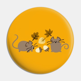 Fall Mice Pin