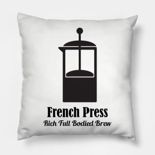 French Press Cold Brew Coffee Plunger love quotes Pillow