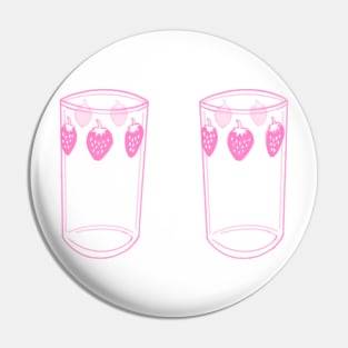 Nana anime strawberry glasses pink Pin