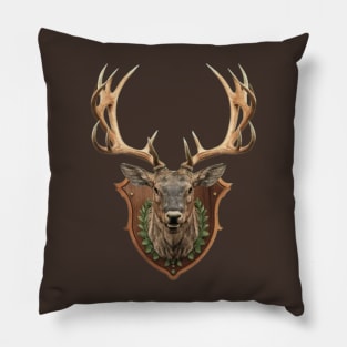 Deer Trophy Head Pillow