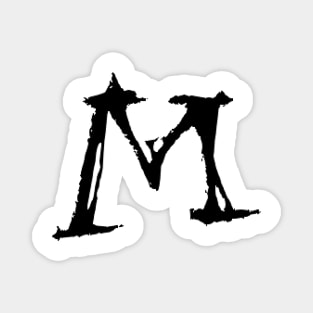 Dark and Gritty Letter M from the Alphabet Magnet