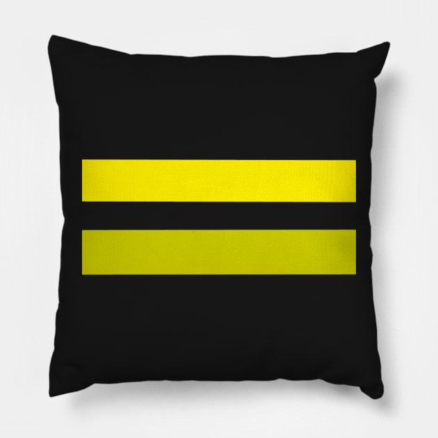 Yellow Bee Stripes Pillow by MacSquiddles