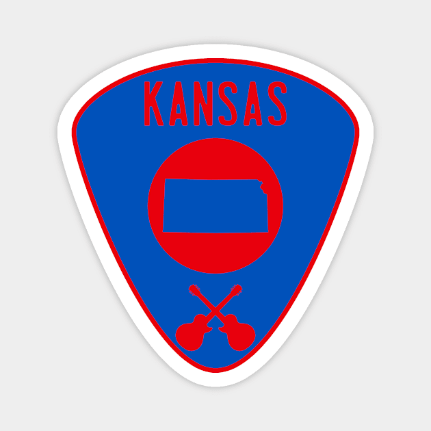 Kansas Guitar Pick Magnet by fearcity