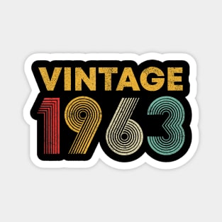 57th Birthday Gift Idea Vintage 1963 Men Women T-Shirt Magnet