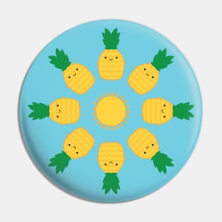 Kawaii Pineapples Pin