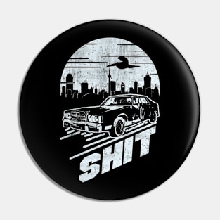 Ricky's Shit Mobile Car Abstract Design Pin