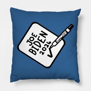 Vote Joe Biden 2024 Sign and Marker Pen Pillow