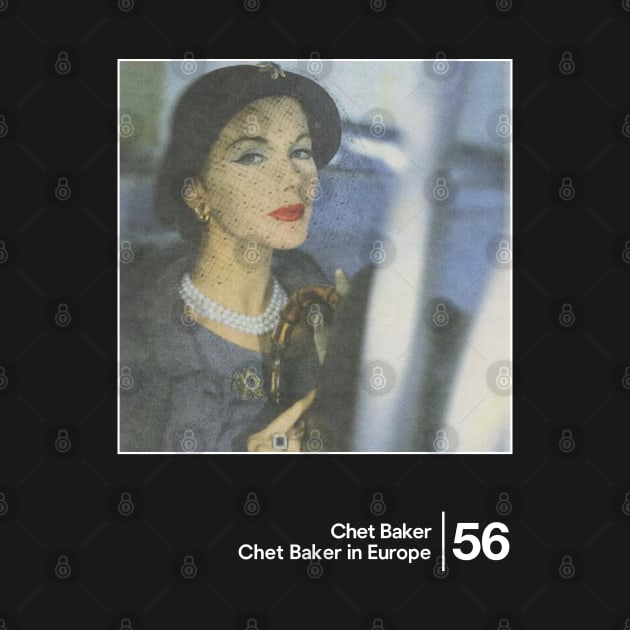 Chet Baker in Europe / Minimal Style Graphic Artwork Design by saudade