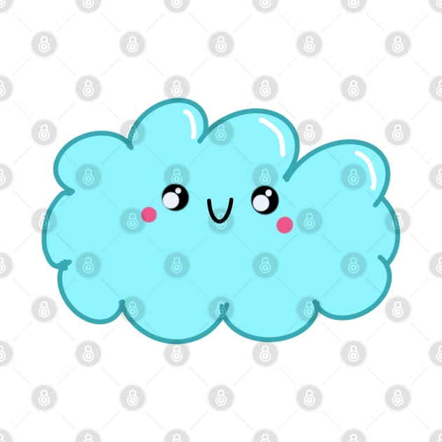 Kawaii Happy Cloud by GrayDaiser