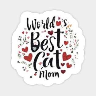 World's Best Cat mum Magnet