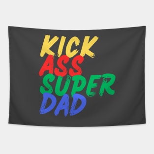 Kick Ass Super Dad (Mood Colors) - Pocket ver. Tapestry