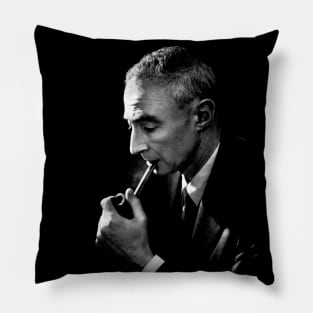 Robert Oppenheimer Smoking Photography Pillow