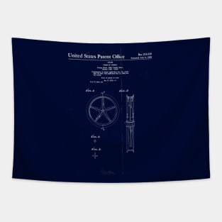 BMX Mag Wheel | Patent Drawing Tapestry