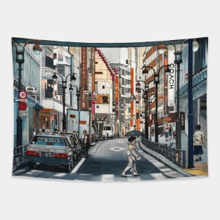 Tokyo Crossing Tapestry