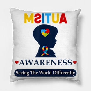 Seeing The World Differently Autism Awareness Pillow