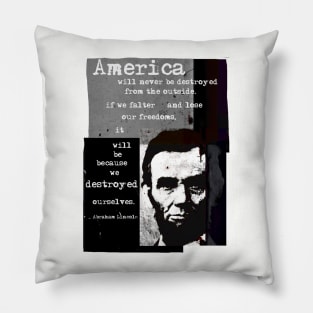 Abraham Lincoln Quote Pillow