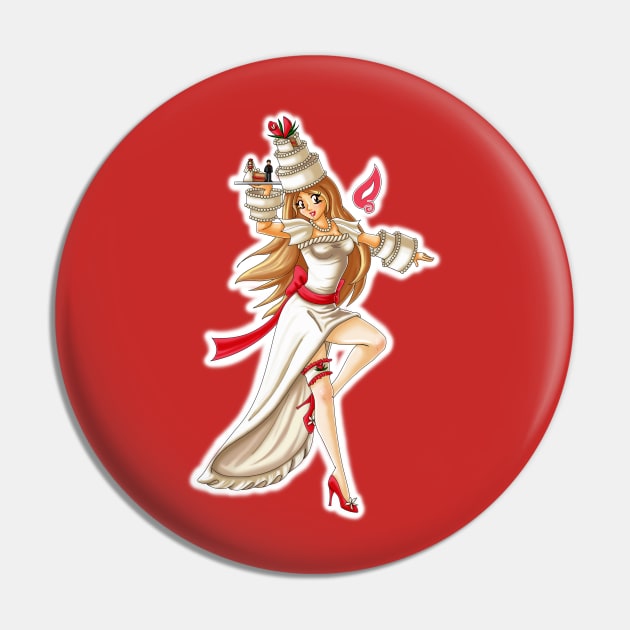 Wedding Cake - Sweet Fairies Pin by Louisalulu Arts