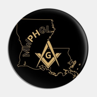 MWPHGLLA - Black & Gold Pin