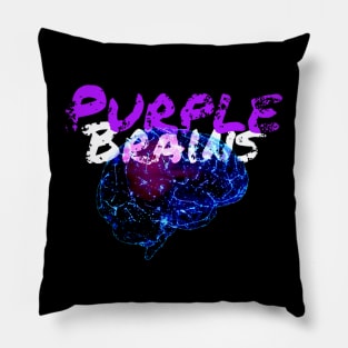 Purple Brains Pillow