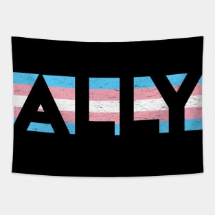 Transgender Pride Flag Ally Tapestry