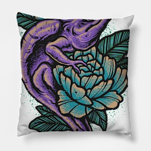 Chameleon flowers Pillow