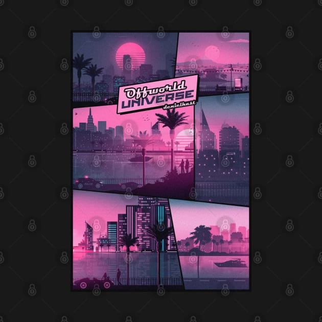 Vaporwave Poster / Landscape synthwave by DenielHast