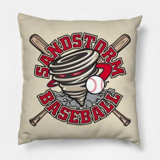 Sandstorm Baseball Team Logo Pillow