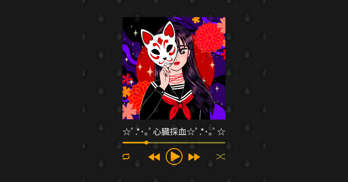 anime playlist Anime Girls Sticker TeePublic
