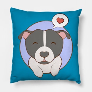 Kawaii Pitbull Love Pillow