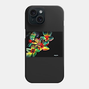 Colourful Frangipanis Phone Case