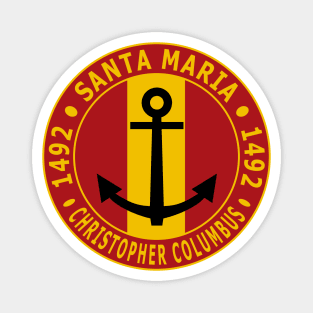 Santa Maria - Christopher Columbus Magnet