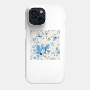 Abstract Floral Pattern Phone Case