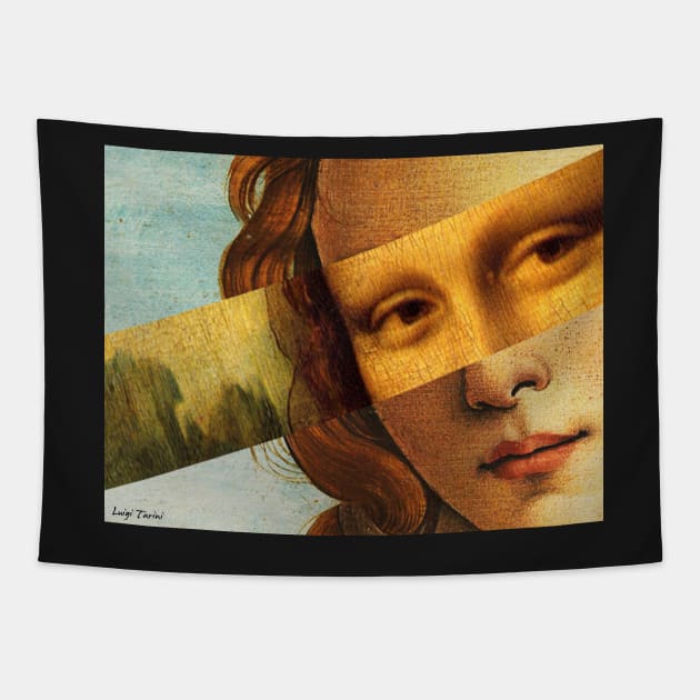 Venus by Sandro Botticelli and Mona Lisa by Leonardo da Vinci Tapestry by luigi-tarini