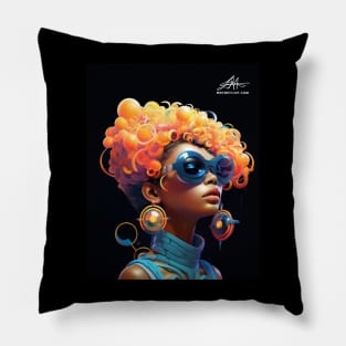 Kurly Shade Girl 3 Pillow