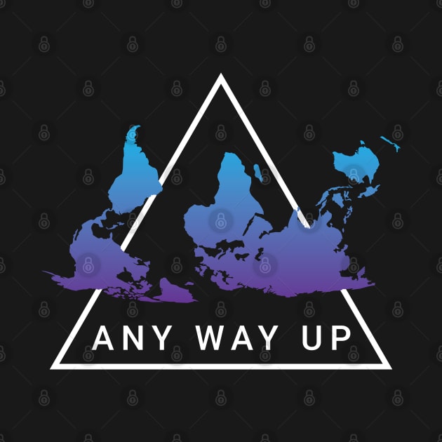 Any Way Up Upside Down Map by DnlDesigns