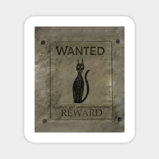 Cat wanted poster Magnet