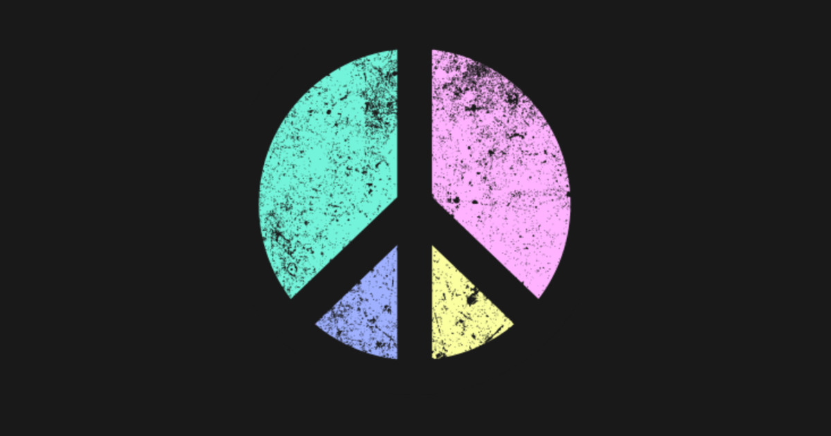 Inverse Peace Sign Peace Signs 60s 70s Retro TShirt TeePublic