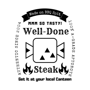 Well Done Steak Monster Hunter T-Shirt (Black Logo) T-Shirt