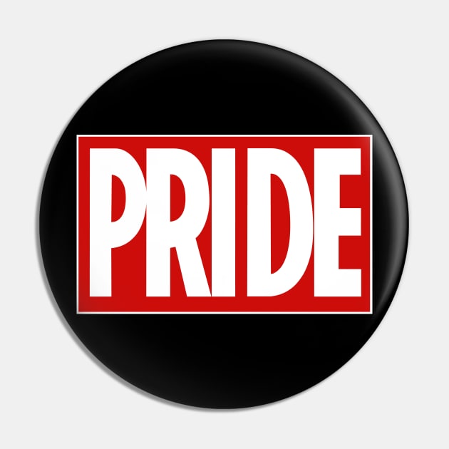 PRIDE. Celebrate Pride with this bold red logo design Pin by Off the Page