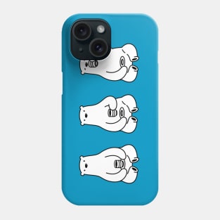 Bearly Awake Polar Bear Drinking Coffee Phone Case