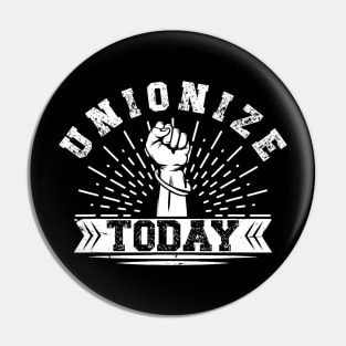 Labor Day Retro Vintage USA Labor Day Workers Unionize Pin