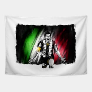 Alessandro Del Piero Juventus Serie A Football Artwork Tapestry