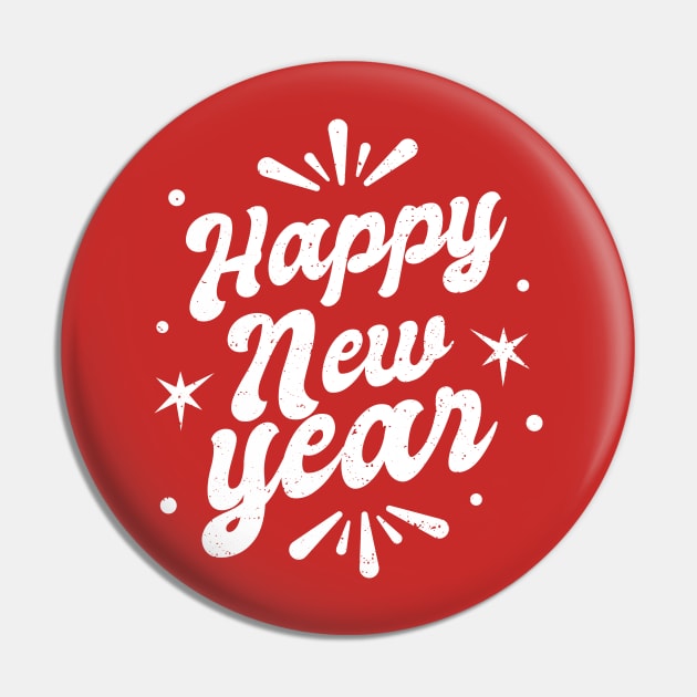 Happy New Year Pin by Safdesignx